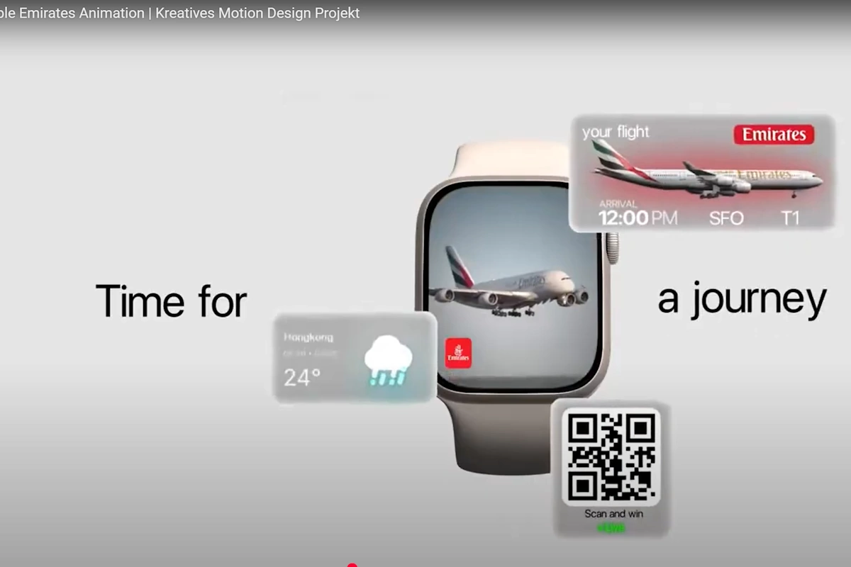 Motion Design Projekt Apple Emirates