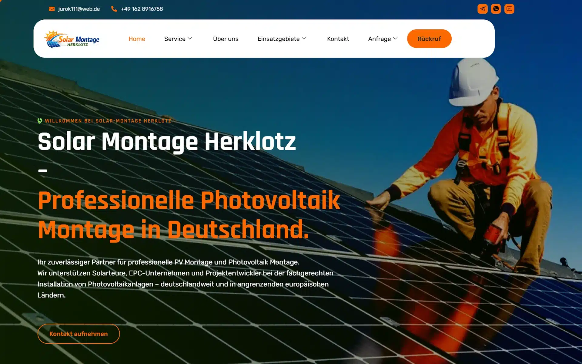 Projekt Solar Montage Herklotz