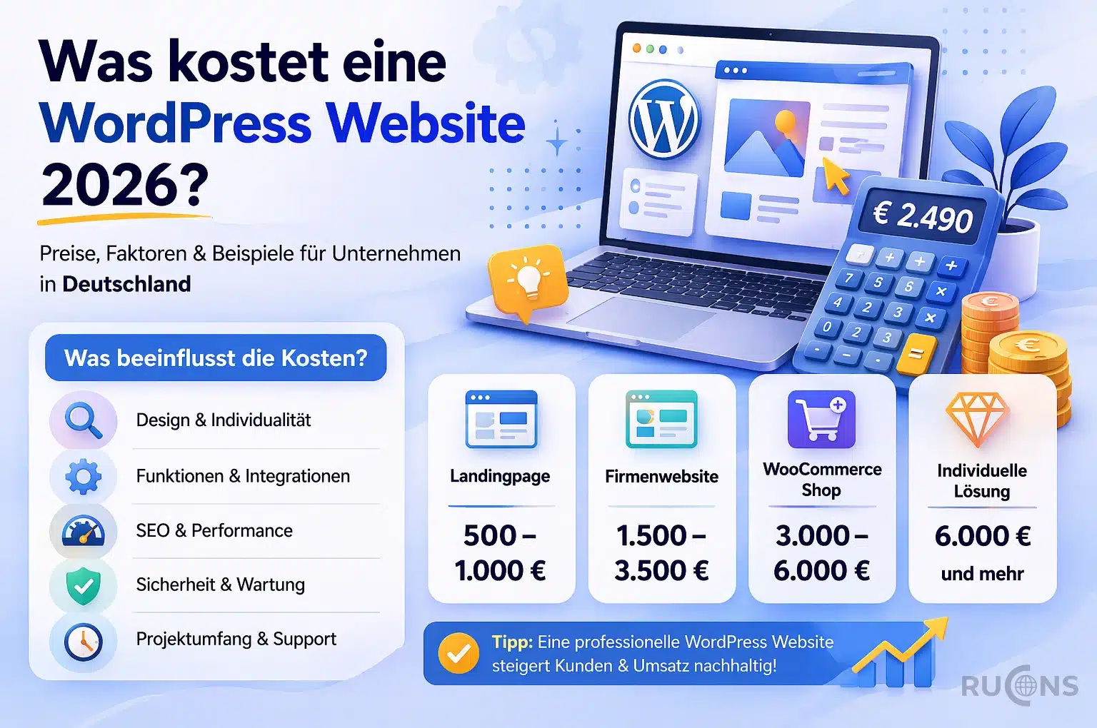 WordPress Website Kosten
