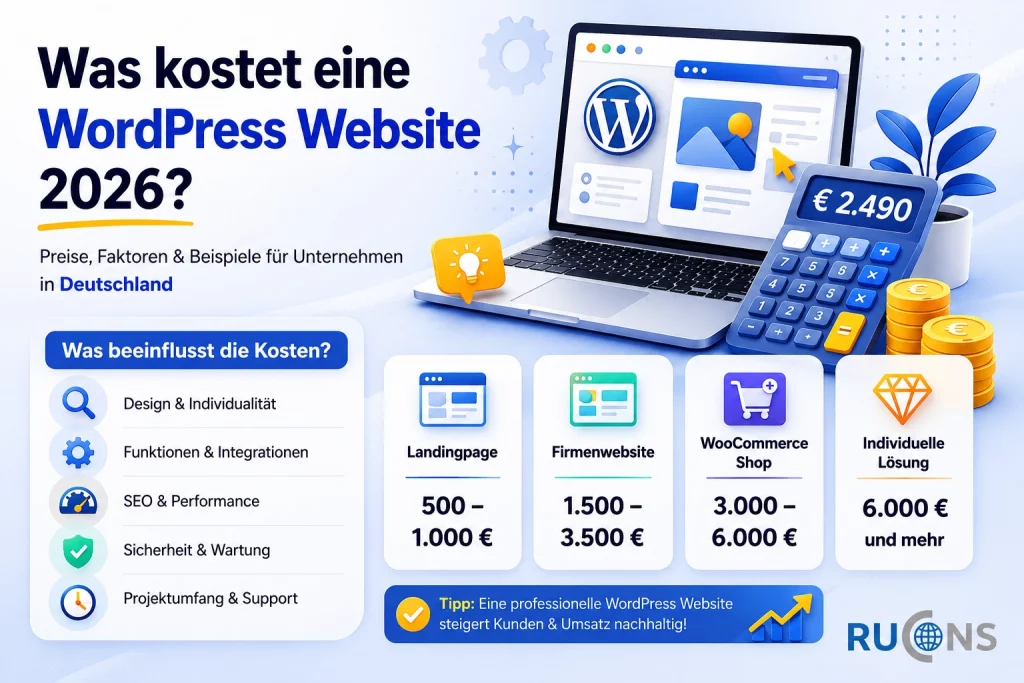 WordPress Website Kosten 2026